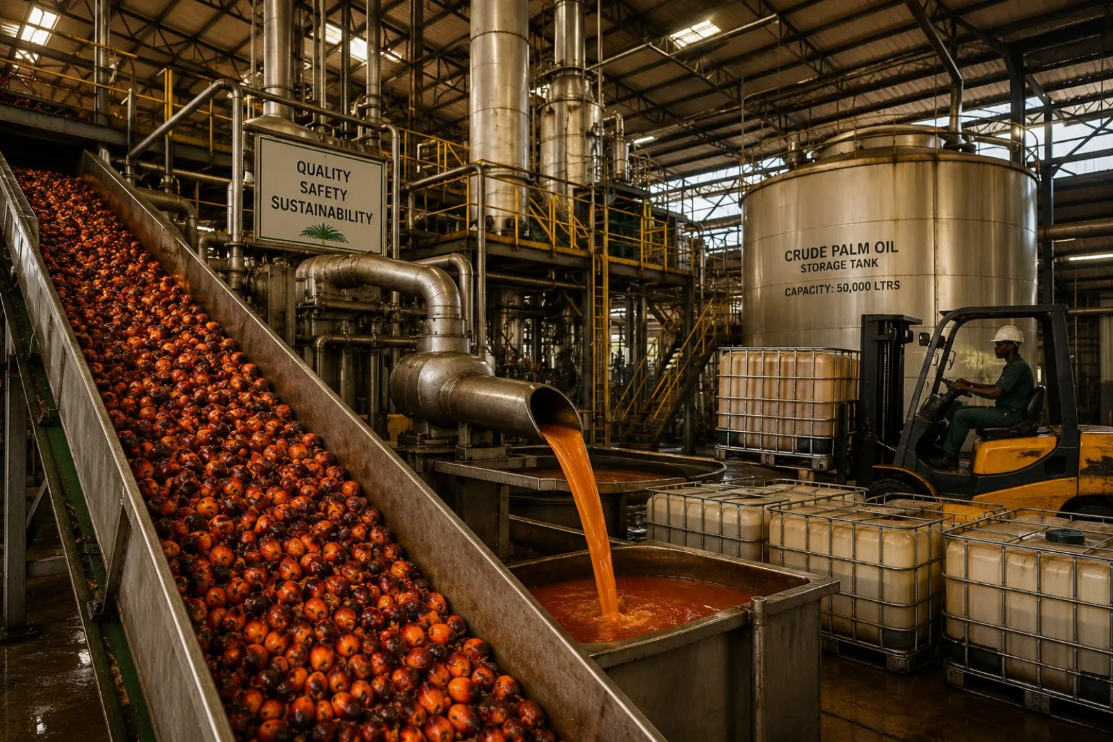 Industrial palm oil processing — Nigeria's production at scale